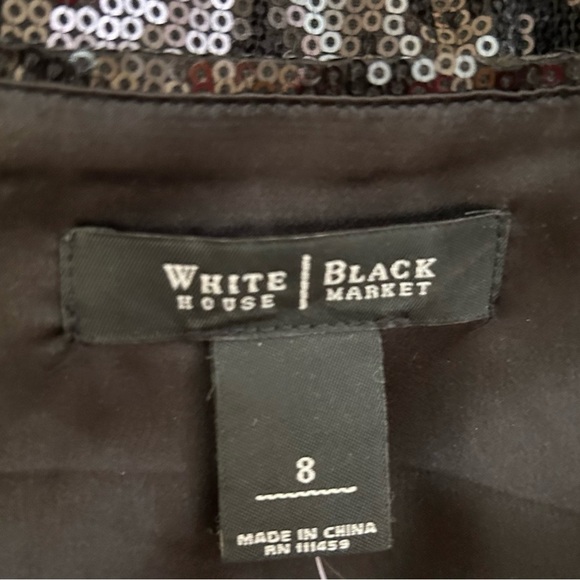 WHITE HOUSE BLACK MARKET Sequined Dress with Rope Belt - Picture 13 of 14